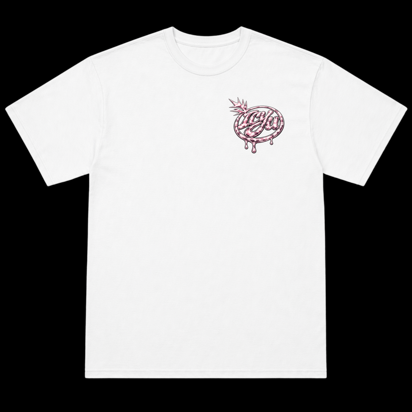 ICYU Camo Pink Logo Graphic Tee