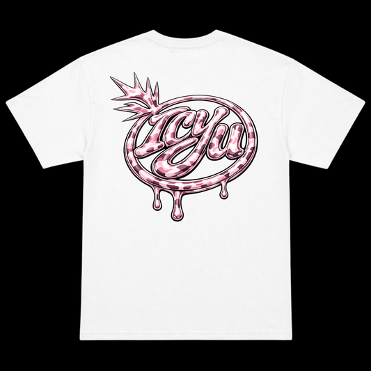 ICYU Camo Pink Logo Graphic Tee