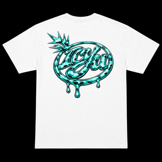 ICYU Camo Turquoise Graphic Tee