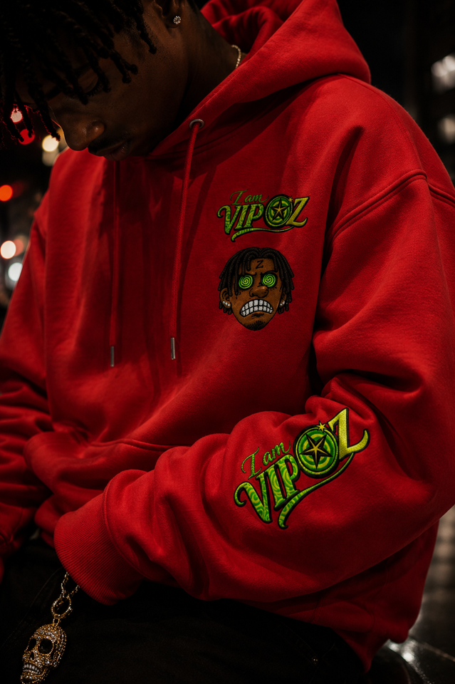 VIPOZ Hypno Vision Hoodie – Red Edition
