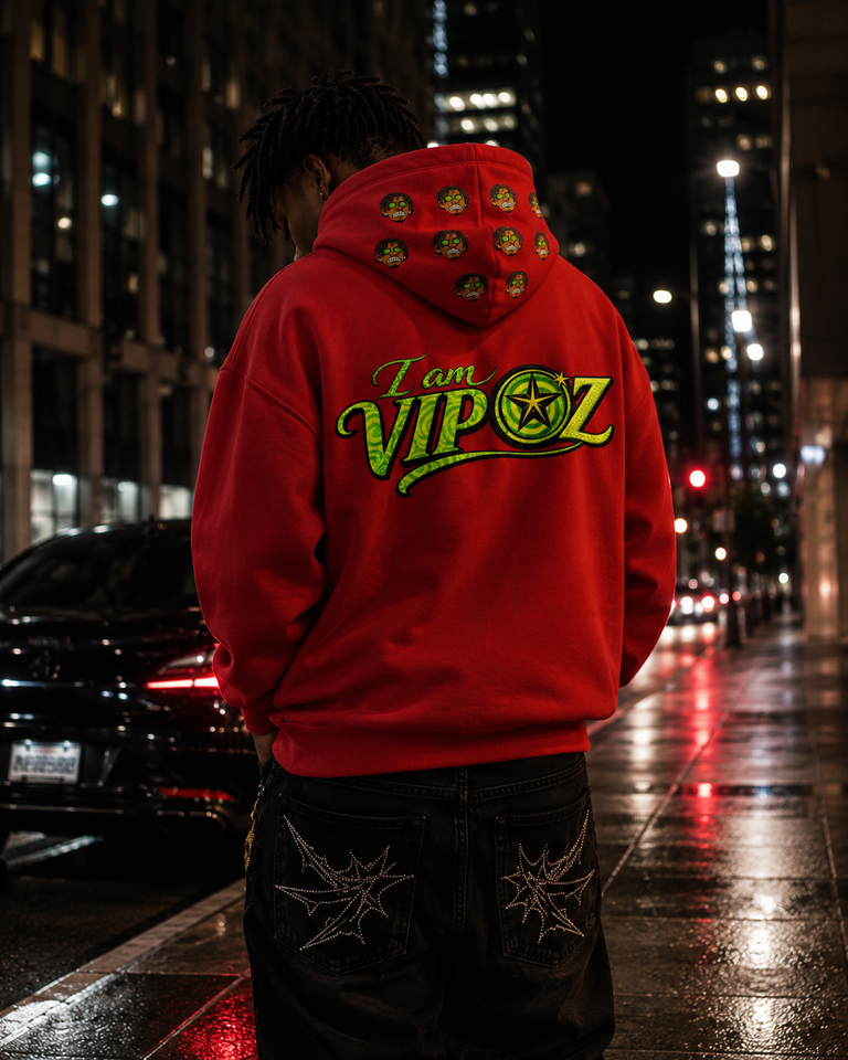 VIPOZ Hypno Vision Hoodie – Red Edition