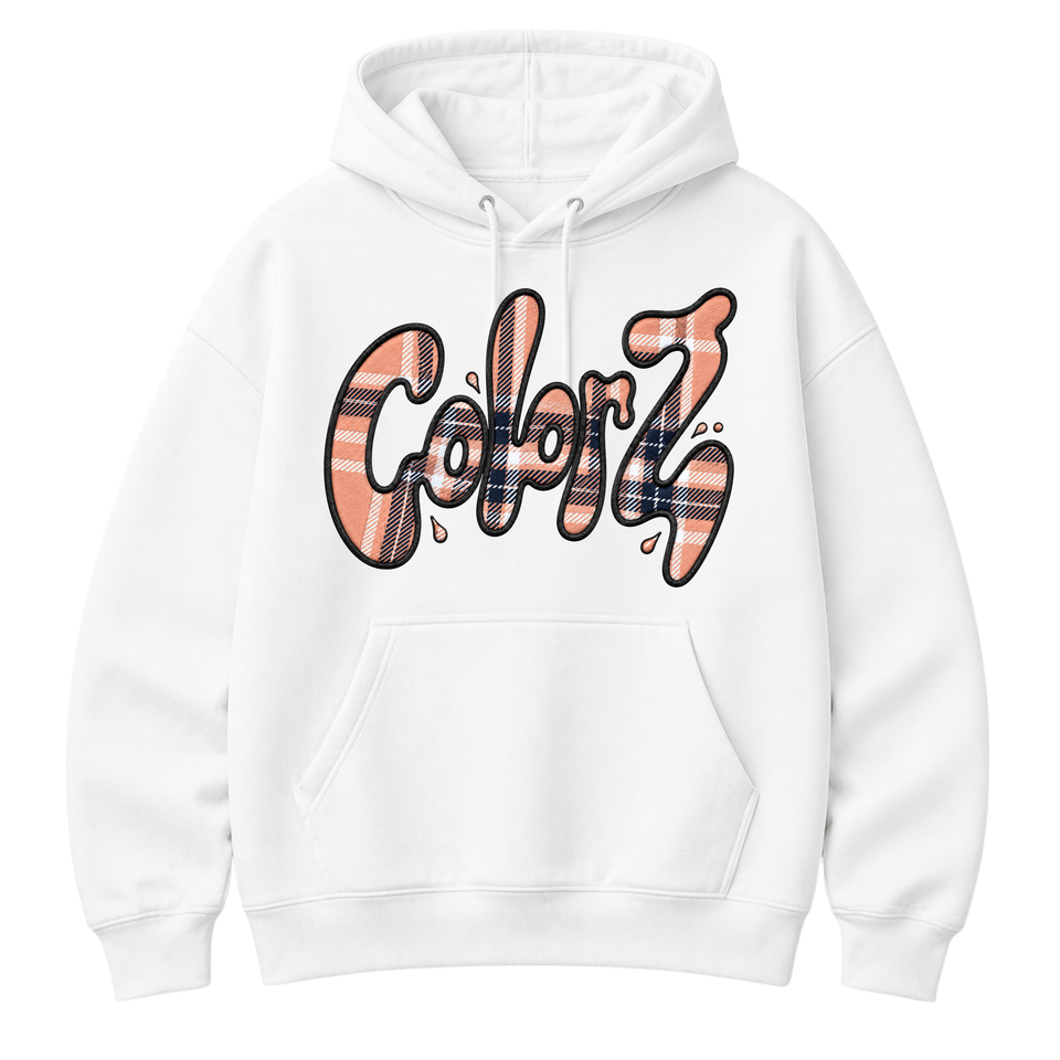 ColorZ™ Peach Plaid Hoodie