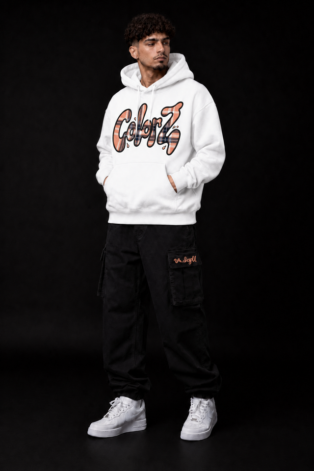 ColorZ™ Peach Plaid Hoodie