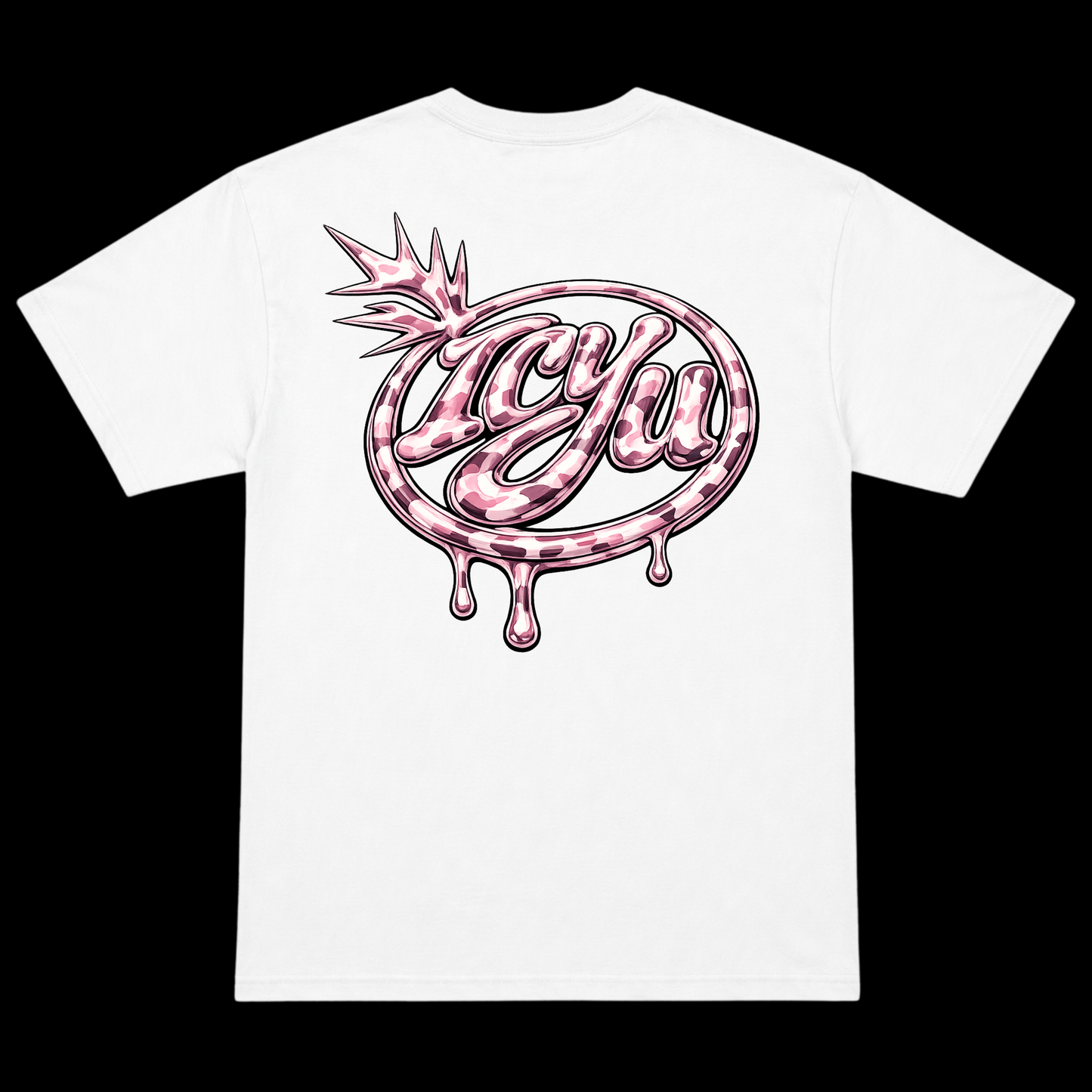 ICYU Camo Pink Logo Tee