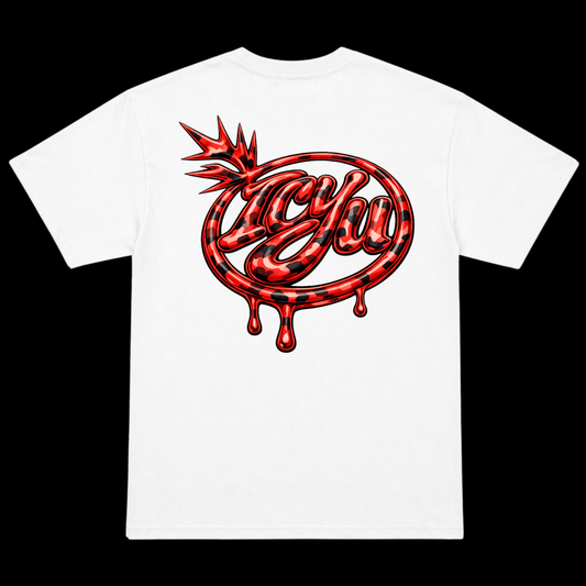 ICYU Camo Red Logo Graphic Tee