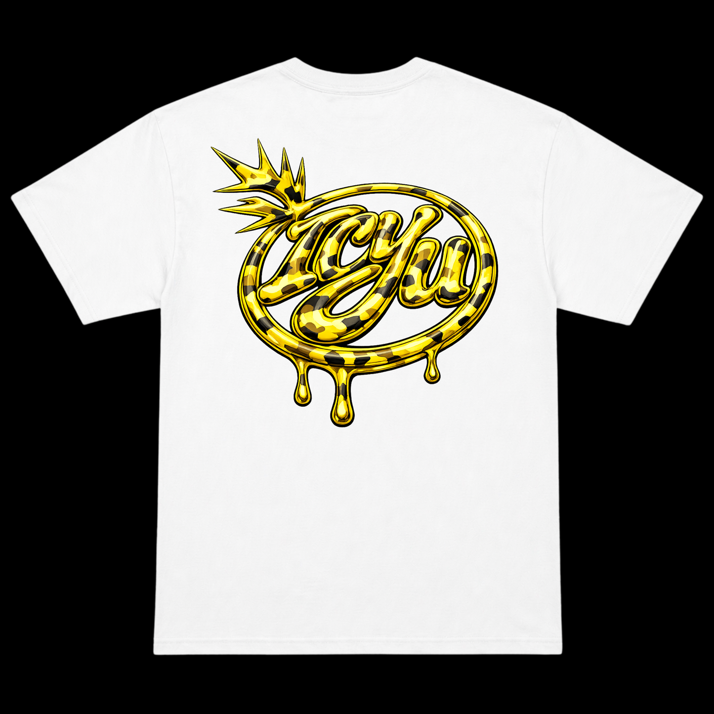 ICYU Camo Yellow Graphic Tee